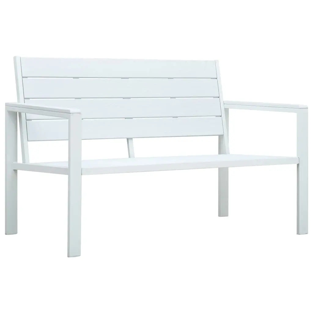 HDPE Plastic + Steel Garden Bench 120cm | 2 Seater